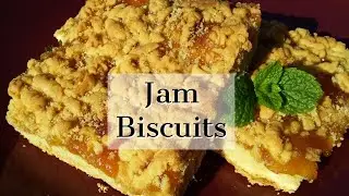 Jam Biscuits/Cookies Recipe | Jam Squares | South African Youtuber
