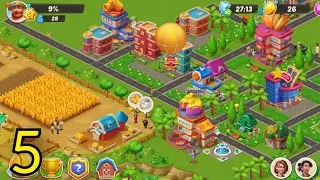 SimTown Match - Build & Match Gameplay Walkthrough Part 5 (Ios.android) #gamingvideos