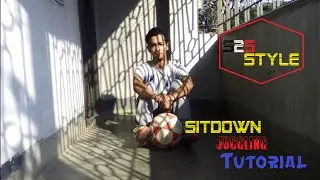 How to do Sitdown Juggling - Learn to juggle a ball sitting down | Freestyle Football (Tutorial)