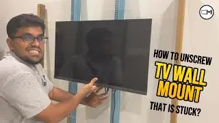 How to Unscrew TV Wall Mount That is Stuck to the Wall? | Remove TV