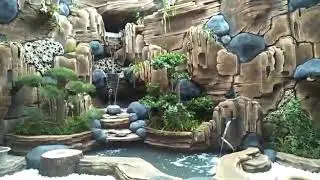 Tukang kolam Dekorasi tebing Jakarta//Jasa Pembuatan kolam air terjun di Jakarta