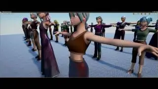 Unreal Engine 4: обновление генератора NPC (семейства морфов, подсветка волос, поддержка мультиматов)