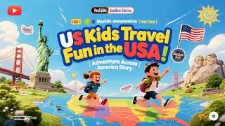 🇺🇸 Kids Travel Fun in the USA! | Adventure Across America Story