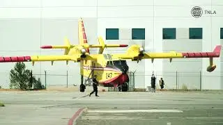 Quebec Super Scoopers Land at Van Nuys Airport to Aid LA County Firefighters
