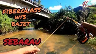 fly fishing / fiberglass wt3 / boleh tahan kena henjut sebarau