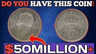 🪙 Spain 🇪🇸 25 Pesetas Coin (1975) | King Juan Carlos I 👑✨