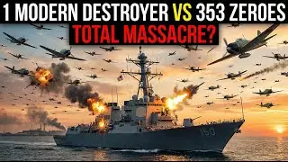 1 Modern Destroyer vs. 353 Japanese Planes: Total Massacre?
