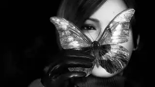 Ada Wong Black & White Wallpaper