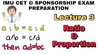 Ratio and Proportion | Concept and Questions for IMU CET & Sponsorship Exams