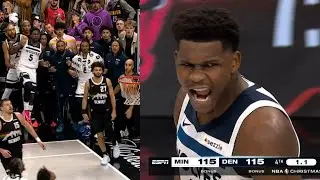 Anthony Edwards hits INSANE 3 to force OT vs Nuggets after being down 16