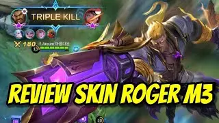 REVIEW SKIN ROGER M3,TOP GLOBAL ROGER BEST GAME PLAY🤯 @MobileLegendsPhilippines  @mlbbindonesia4754 