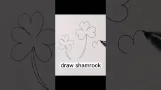 How to draw Shamrock#shorts