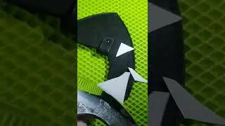 Заточка топора до реза бумаги!
