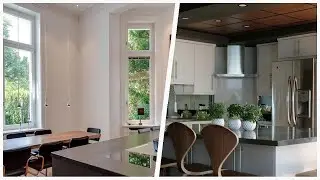 75 Mid-century Modern Kitchen With Mirror Backsplash Design Ideas You'll Love ⭐