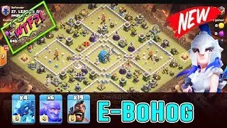 WTF! E_DARG BOHOG & ANY HOG ATTACK STRATEGY SMASH TH12 3-STAR ( Clash of Clans )