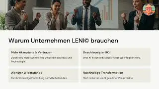 Ohne Leni&copy; bleibt KI ein Testlauf &ndash; mit Leni wird sie zur gelebten Unternehmenskultur!