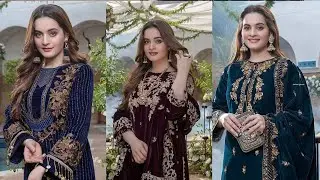 Aiman Khan Looks Ethreal In Winter Velvet Collection By Azure