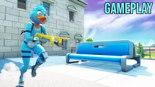 BLUE &ldquo;QUACKLING&rdquo; SKIN GAMEPLAY Showcase (EASTER &ldquo;DUCK&rdquo; OUTFIT) | Fortnite Shop Chapter 2 SEASON 2