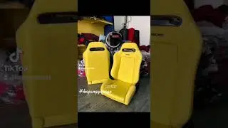 recaro sr3 yellow #madeinthailand #penjualseatrecarothailand #kajanggarage