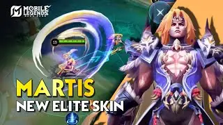 MARTIS ELITE SKIN GAMEPLAY [ WARLORD KING SKIN ] - Mobile Legends: Bang Bang