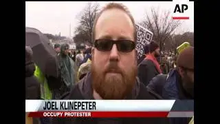Protesters affiliated with the Occupy Wall Street movement are meeting outside the Capitol for what