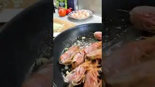 Паста с морепродуктами и томатами #eating #food #рецепты #завтракдлялюбимых