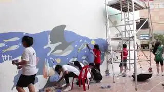 S E A  Aquarium Society mural at Toa Payoh