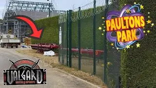 DRAKONS COASTER TRACK HAS ARRIVED | Valgard construction update | Paultons park 2025! 