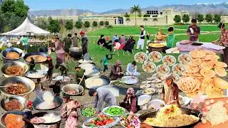 Amazing Afghanistan Wedding Celebration in a Village | Traditional Afghan Food & Kabuli Pulao Feast