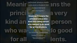 Benevolent Meaning, Pronunciation, Synonyms, Antonyms & Examples | English Vocabulary Explained
