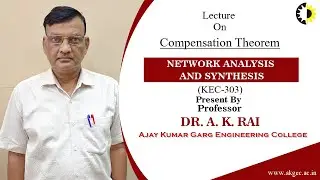 ''Compensation Theorem'' Network Analysis And Systhesis By Dr  A K  Rai, AKGEC
