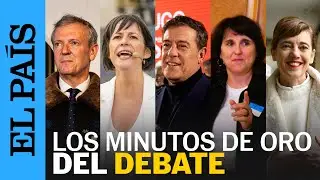 ELECCIONES GALICIA | Así han sido los minutos de oro de los cinco candidatos a presidir la Xunta