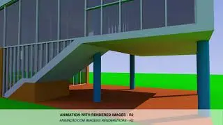 FreeCAD Movie Workbench. Animation tutorial video - Artigas House, 1949.