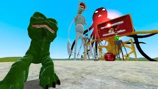 NEW REALISTIC CREEPER MINECRAFT vs ALL TREVOR HENDERSON CREATURES - Garry's Mod Sandbox
