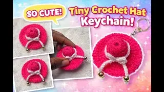 Cute Crochet Hat Keychain 🧶✨ || Easy Mini Hat Tutorial || small business ideas💡
