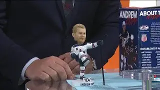 First look: Andrew Copp bobblehead night at USA Hockey Arena