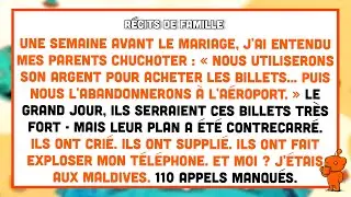 J’ai surpris mes parents complotant pour voler mon argent et m’abandonner à l’aéroport.