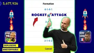 Why You Don&rsquo;t Use This Rocket 🚀 Attack Formation 😬💫 | Unstoppable 🥵 formation in efootball 2023