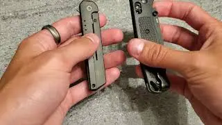 Massdrop quiet carry IQ knife review and size comparison.