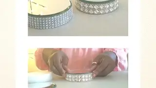 DIY| BLING CANDLE COASTER DECOR/DOLLAR TREE ITEMS