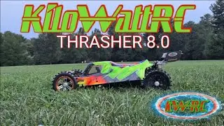 12s Losi 5iveB KiloWattRC Thrasher 8.0 Lipos Mad20 esc, Hobbywing 1600kv #kilowattrc #news #foryou