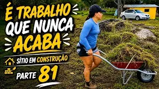 DIA DE LIMPEZA NO NOSSO MINI SÍTIO/ É MUITO TRABALHO MAIS É GRATIFICANTE/PEQUENO SÍTIO EM CONSTRUÇÃO