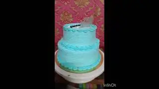 two tier simple cake decorating ideas 🎂🎂🍰🎂🎂🧁🧁 #cake #birthdaycake