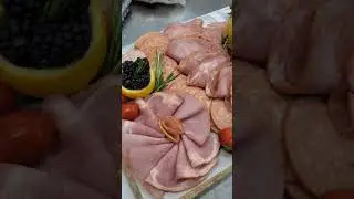 #Meat #platter #ham #salami #pepperoni #cheese #platter #Parma  #ham  #mozzarella #Rocket #bite