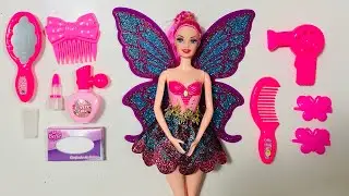 ASMR Satisfying Video w/ Unboxing Magical Ballerina Fairy Doll | Makeover Set | Disney & Barbie Doll