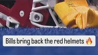 The Bills' red helmets make their return this week