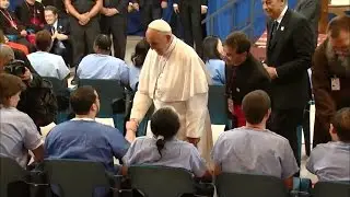 Pope Francis meets prisoners in Philadelphia