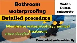 toilet waterproofing process in detail.waterproofing methods