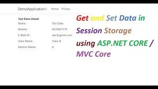 Session in ASP.Net core / MVC Core (3.1,2.2)