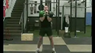 Tom Corrigan - kettlebell (2X24kg) long cycle jerk demonstration